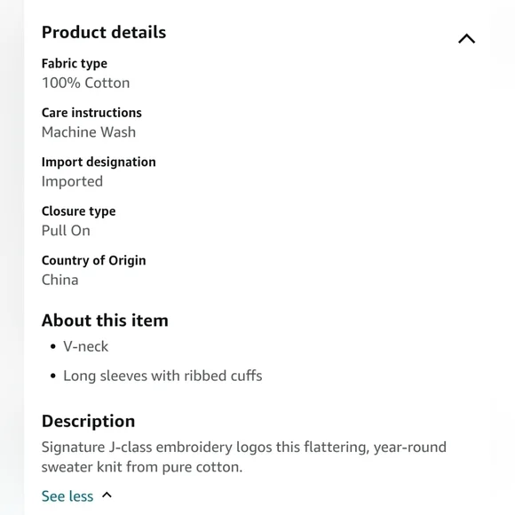 Nautica Long Sleeve J-Class V-Neck Sweater - Picture 4 of 5